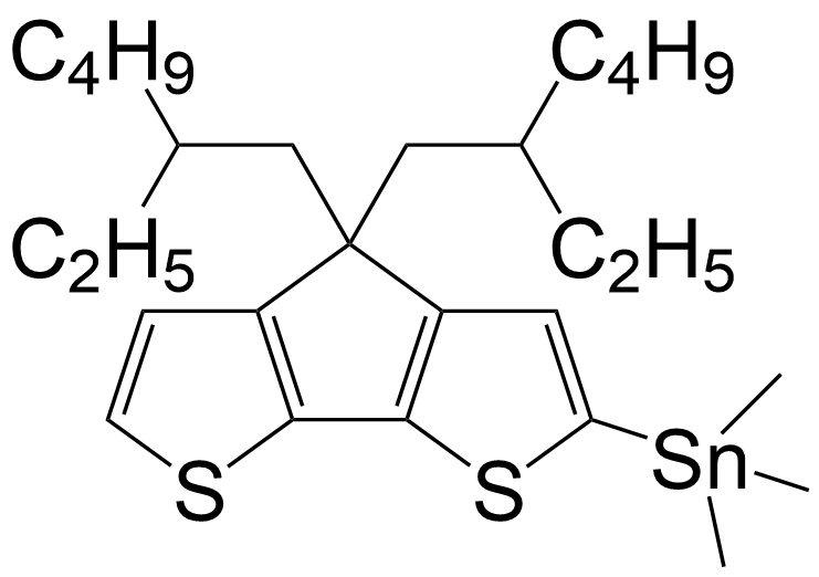 [4,4-双(2-乙基己基)-4H-环戊二烯[2,1-b:3,4-b']二噻吩-2-基]三甲基-锡烷/1380238-73-2